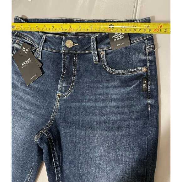 Silver Jeans Co. Elyse Comfort Fit Mid Rise Bootcut Jeans Size W29 L33 - Picture 14 of 16